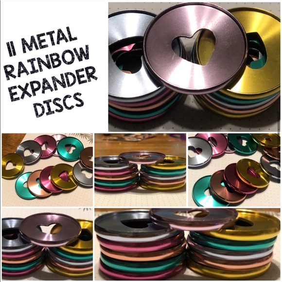 11 Metal rainbow 🌈 Expander discs - Picture 1 of 5